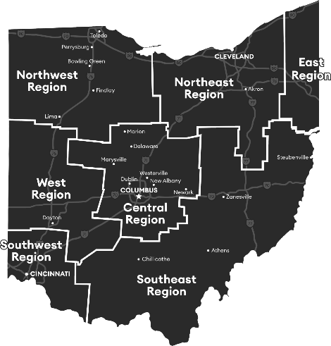 Map of ohio
